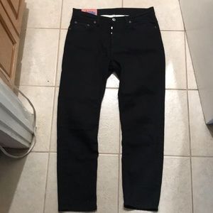 Acne Studios River Stay Black Button Fly Jeans